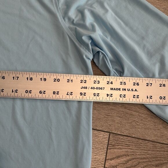 FootJoy Golf Sweater Mens Large Blue 1/4 Zip Pullover Stretch Preppy Athletic - Picture 5 of 9